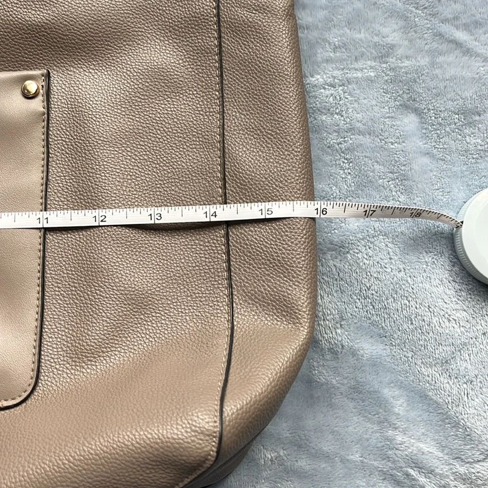 A New Day Elegant Taupe Tote Bag - Picture 12 of 14